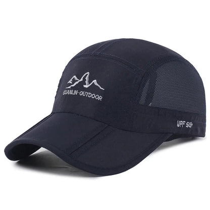 NIXHIT Outdoor Sports Foldable Thin Breathable Quick Drying Women Men's Baseball Cap Hiking Fishing Mountaineering Hat A246