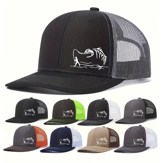 New Fashion Richardson 112 Micro Curved Trucker Cap Fishing PrintedSummer Mesh Breathable Baseball Caps Outdoor Gorras Hombre