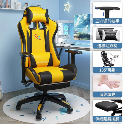 Gaming stolica Računalna stolica Udobno podesivo sjedalo za opuštanje Game LIVE Za studentski dom i kućnu upotrebu Ergonomski dizajn za dugotrajno sjedenje