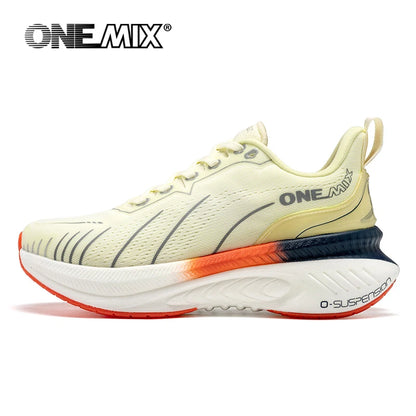 „ONEMIX“ nauji amortizuojantys bėgimo bateliai vyrams, tinkami intensyviai bėgantiems, su raišteliais, sportiniai moterims, neslystantys, lauko sportiniai vyriški sportiniai bateliai