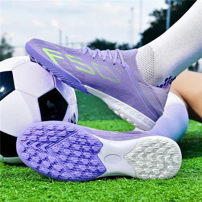 Nouvelles chaussures de football pour hommes, chaussures de match en extérieur, baskets de soccer, chaussures montantes de haute qualité, crampons antidérapants pour futsal et terrain synthétique, meilleures ventes