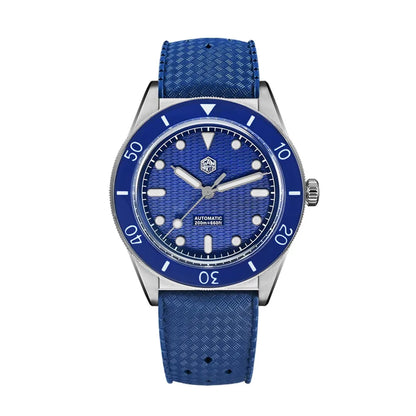 San Martin Official 39mm Guilloche MOP Dial Miyota 90S5 Sport Watch Automatic Mechanical Sapphire Bezel 20 ATM Luminous SN0151