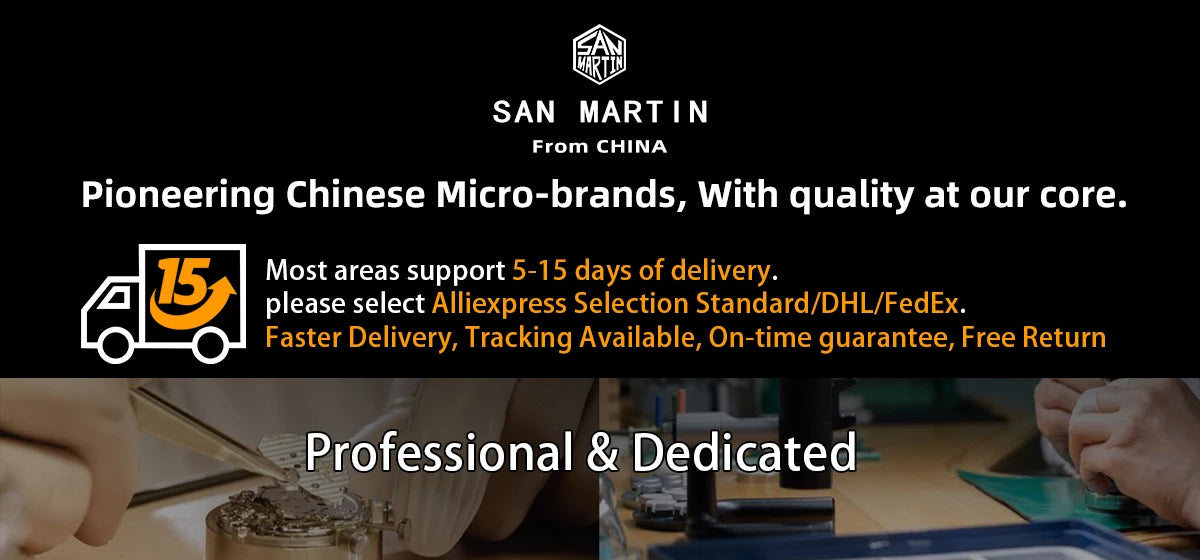 San Martin New Gada Watch 39mm Desert Texture Men Dress Watch NH35 Automatic Mechanical Sapphire Waterproof 100m Luminous SN0129