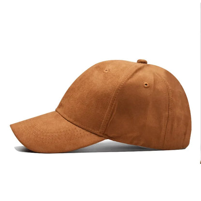 New Wholesale Suede Baseball Cap Autumn Winter for Men Women  Winter Solid Street Hat Unisex Adjustable Casual Plain Gorra Caps