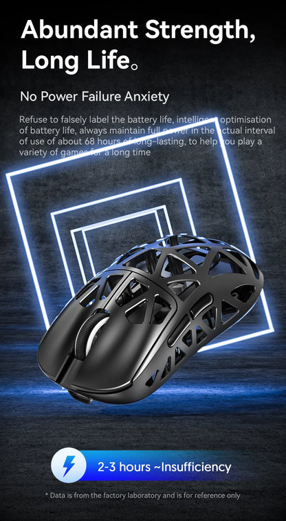 Bezprzewodowa mysz gamingowa Attack Shark R2 PAW3950 8K ze stopu magnezu, lekka mysz gamingowa Bluetooth Tri-Mode do gier/biura