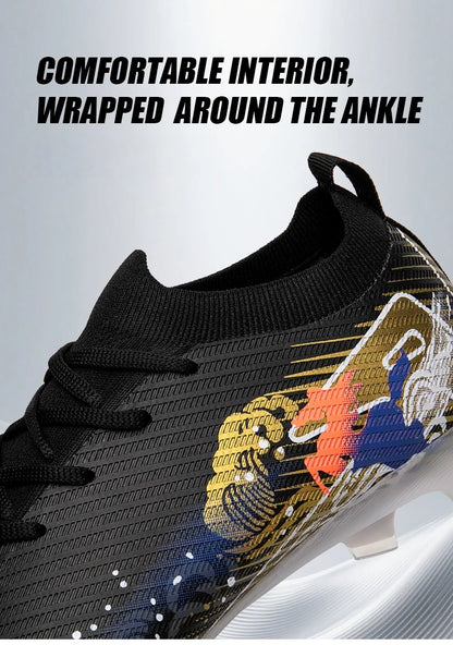 Nuovi scarpini da calcio da uomo, tacchetti FG antiscivolo per allenamento, scarpe da calcio con tacchetti lunghi, da partita, ultraleggeri, per outdoor, dropshipping