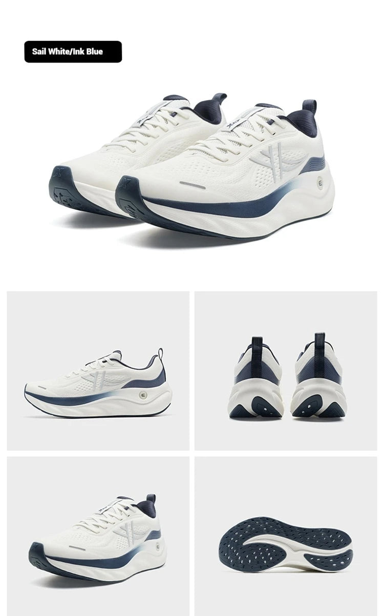 Xtep Cloud Wing 3.0 Men's Running Shoes 2025 Summer New Stability Shock Absorbing Wear Resistant Soft Sole Sneakers 875319110003