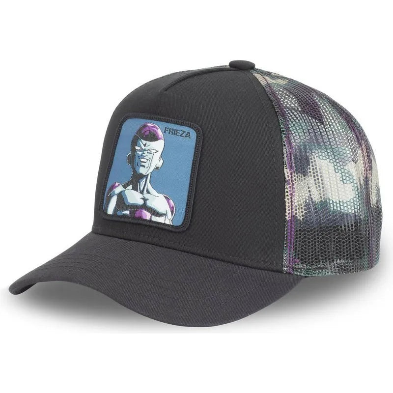Czapka z motywem Dragon Ball Son Goku – letnia czapka podróżna z daszkiem, męska czapka z haftem w stylu hip-hopowym, z daszkiem przeciwsłonecznym, regulowana czapka typu trucker z siateczką