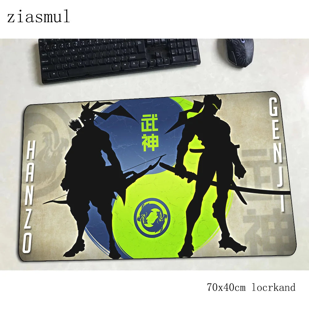 Tapete de rato Overwatch — elegante tapete para computador 70x40cm, tapete de rato gaming grande XL para rato e teclado, jogos PC, secretária gamer