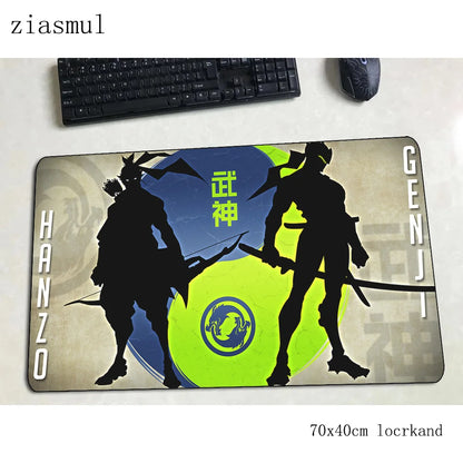 Tapete de rato Overwatch — elegante tapete para computador 70x40cm, tapete de rato gaming grande XL para rato e teclado, jogos PC, secretária gamer