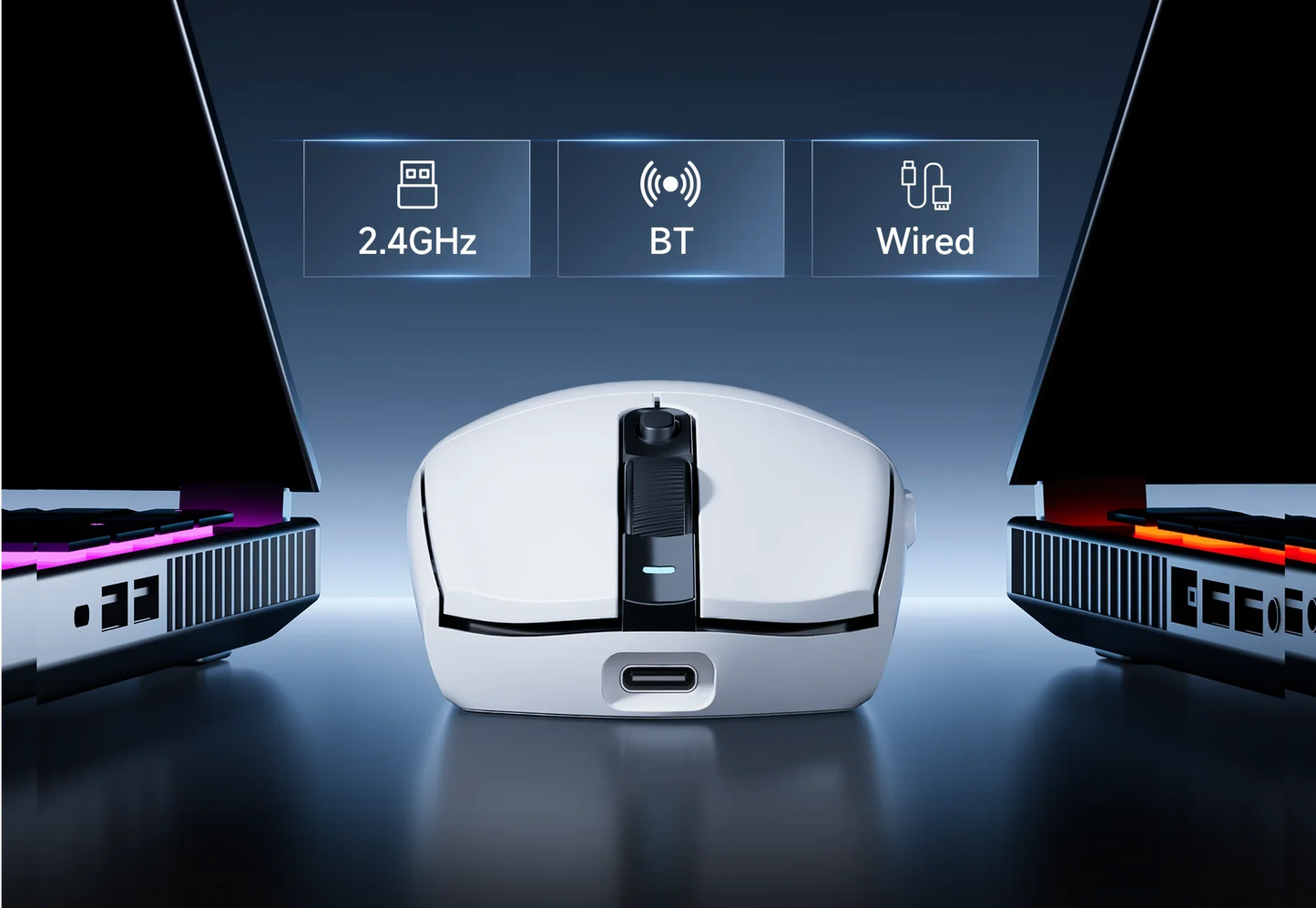 MCHOSE G3 Ultra Wireless Gaming Tri-Mode Mouse PAW3395 26000DPI 8K Polling Rate 64g Ultra-Lightweight Office Mouse