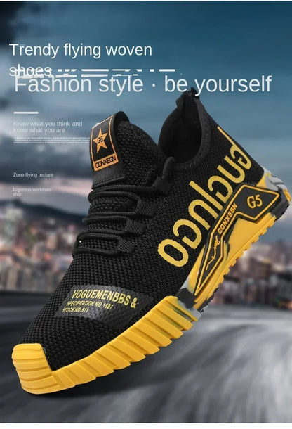 Runing Sport Fashion High Top Sneakers Zapatillas De Deporte Men Casual Mesh Shoes Light Soft Breathable Vulcanize Shoes