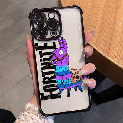 Hot Fortnites Game Plating Phone Case For iPhone 17 17e 16e 16 15 14 13 12 11 Pro Max X XR XSMax 7 8 Mini Air Plus Anti-Fall