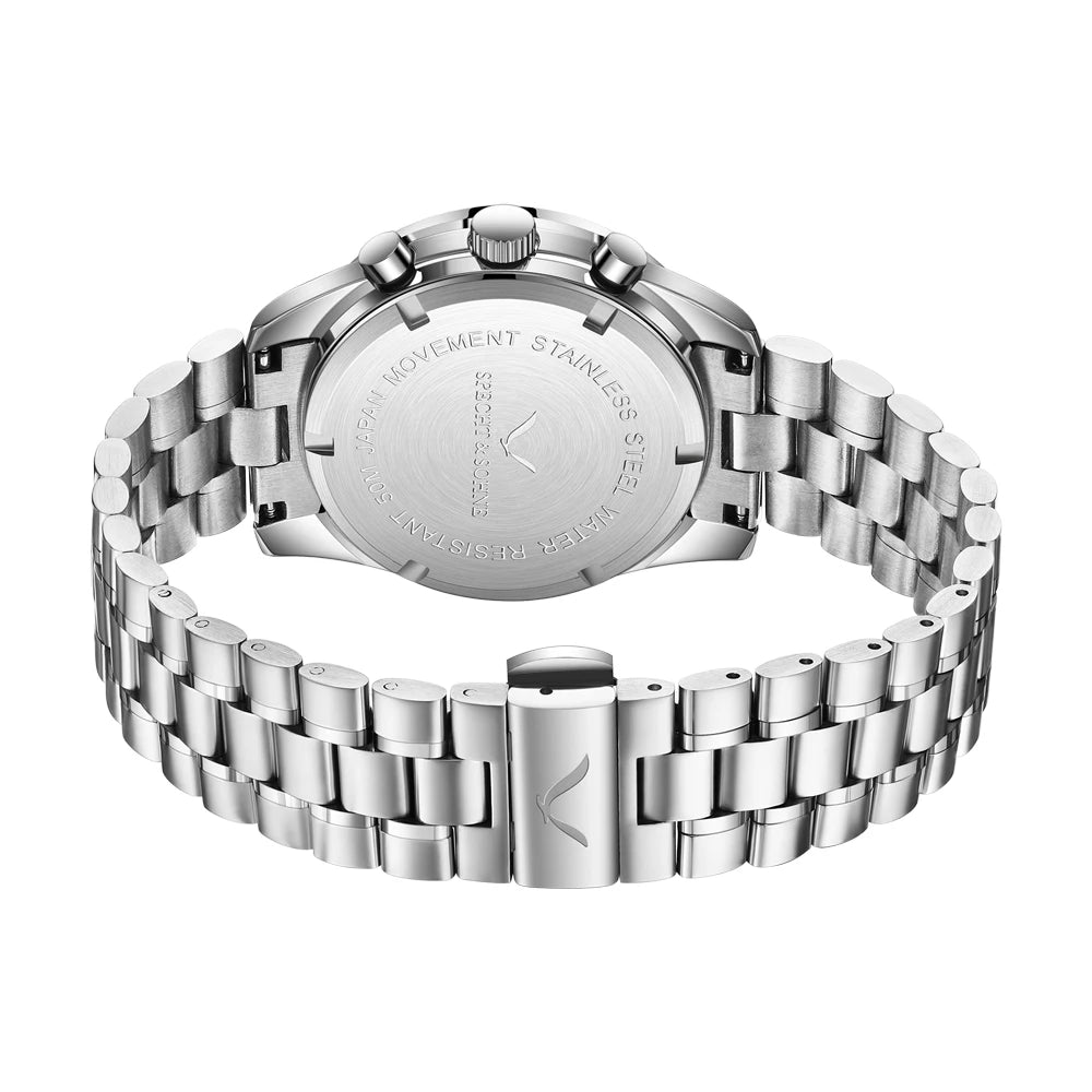 New 007 Specht&Sohne Sports Watches For Men Top Brand Luxury Steel Wrist Watch Fashion Japan VK68 Chronograph Relogio Masculino