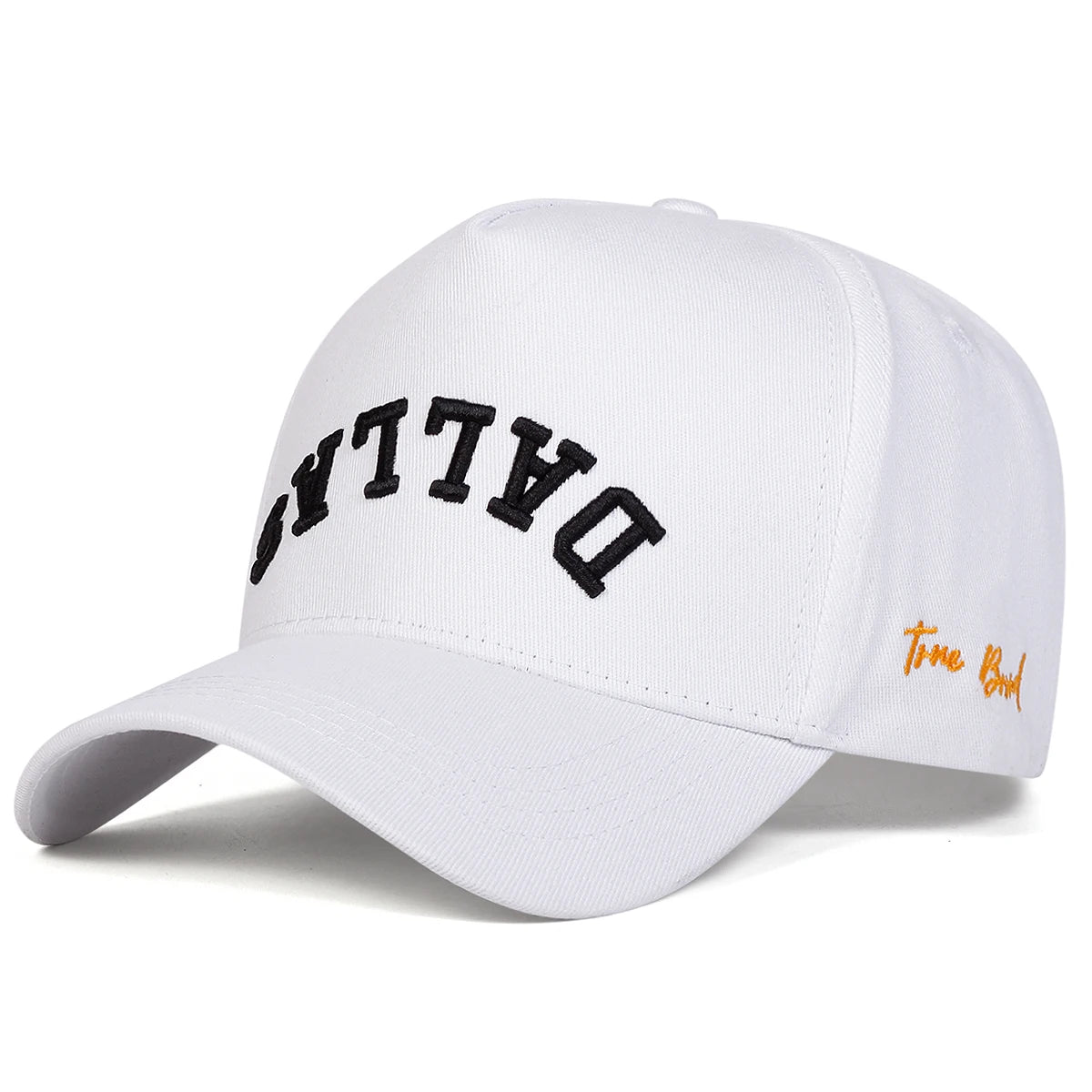 Unisex DALLAS Letter Embroidery Baseball Caps Adjustable Casual Hats Spring and Autumn Outdoor Sunscreen Hat