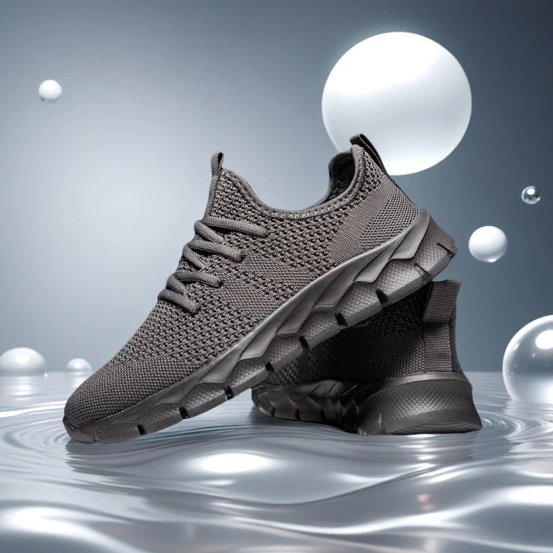 Heren sneakers van mesh, lichtgewicht damesschoenen, casual platte schoenen, heren hardloop- en sportschoenen, zachte tennisschoenen, ademende herensneakers
