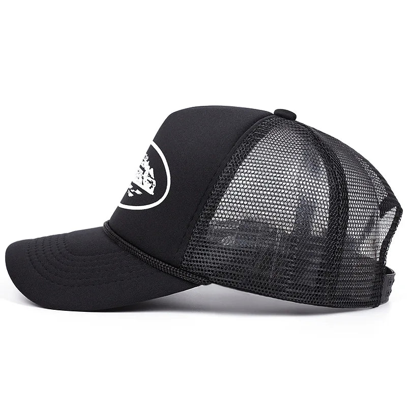 New Letter Embroidery Baseball Hats New Unisex Hip Hop Breathable Personal Sunshade Mesh Versatile Street Fashion Trucker Caps