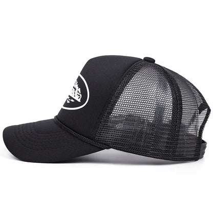 New Letter Embroidery Baseball Hats New Unisex Hip Hop Breathable Personal Sunshade Mesh Versatile Street Fashion Trucker Caps