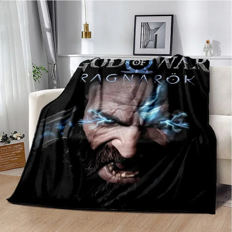 29 Style Kratos God of War Games Cartoon Blanket,Soft Throw Blanket for Home Bedroom Bed Sofa Picnic Travel Office Cover Gifts