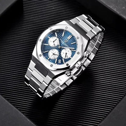Pagani Design 2026 New VK63 Men's Business Quartz Watch Sapphire Stainless Steel 20Bar Waterproof Sports Chronometer Code Watch