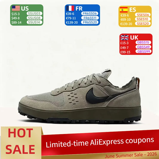 Nike C1TY okruglog vrha modne, udobne, neklizajuće, izdržljive niske casual cipele (uniseks) – smeđe i zelene FZ3863-300