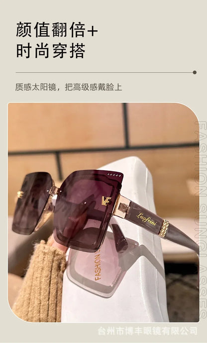 New Square Polarized Sunglasses Women Oversized Large Sun Glasses Ladies UV400 Classic Shades Oculos De Sol Luxury Designer