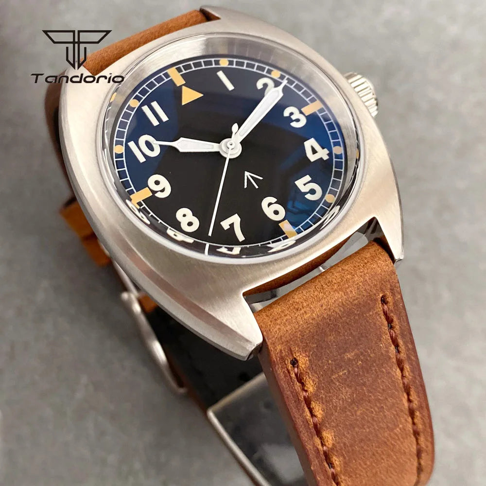 Tandorio 36mm Dive Military Automatic Miyota8215 Mechanical Watch for Men Domed Sapphire Unisex Wristwatch 20BAR Waterproof Lume