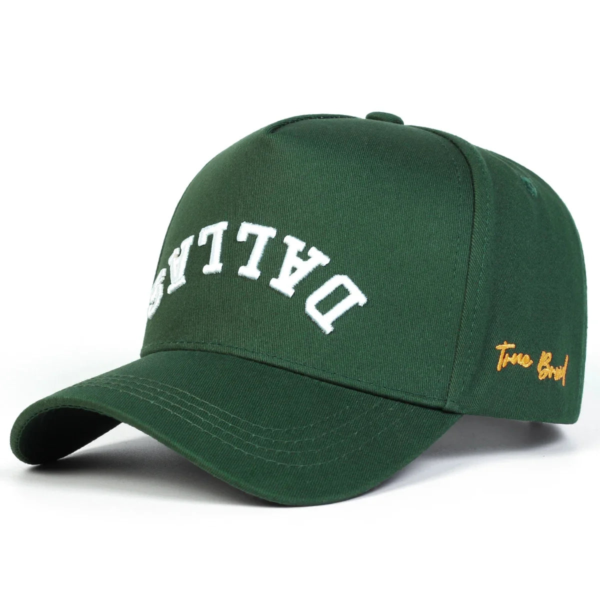 Unisex DALLAS Letter Embroidery Baseball Caps Adjustable Casual Hats Spring and Autumn Outdoor Sunscreen Hat