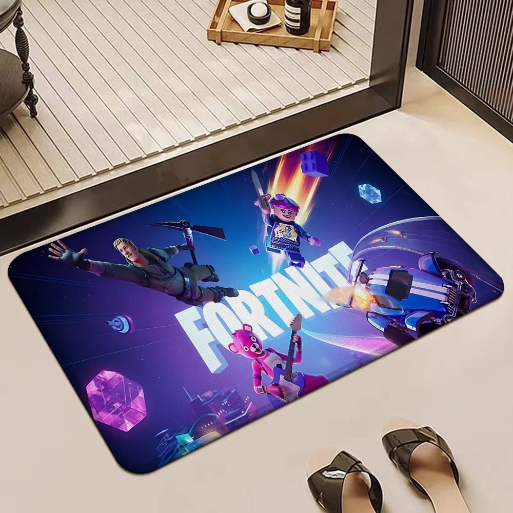 Game Fortnites Entrance Front Door Doormat Non-slip Kitchen Rug Living Room Rugs Balcony Bathroom Foot Mat Floor Mats Carpet