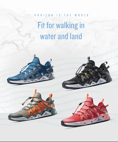 RAX Novos Sapatos de Caminhada de Verão para Homem e Mulher, Respiráveis, para Caminhada em Riachos, Trekking, Aqua Shoes, Pesca Outdoor, Campismo e Sneaker para Homem