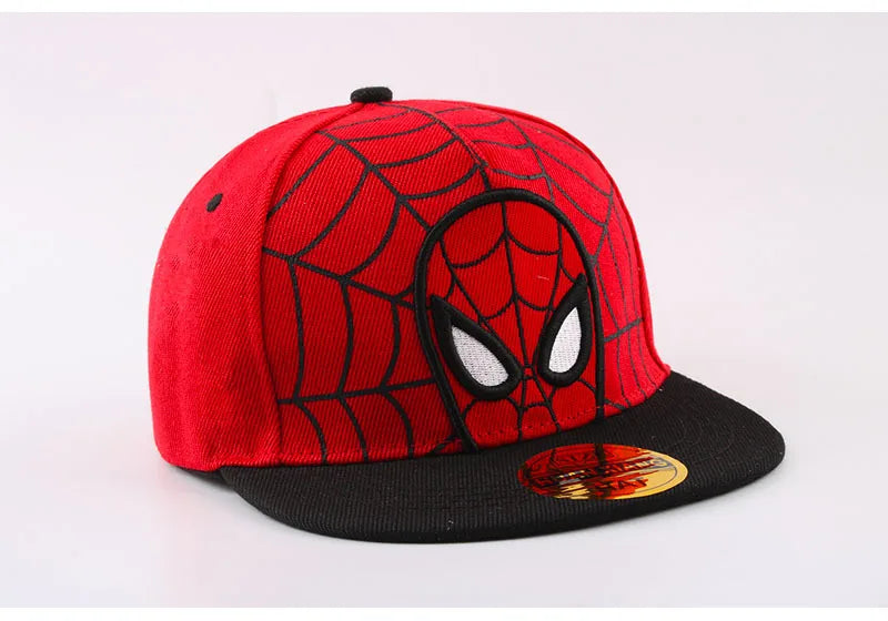 *2026 HotAnime Cartoon Spiderman Hats for Kids Toddler  Baseball Cap Spring Snapback Hip Hop Adjustable Caps