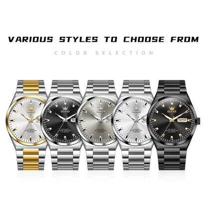 OLEVS Top Brand Luxury Automatic Watches Men Waterproof Watches 316L Steel Business Mechanical Men's Watch relogios masculino