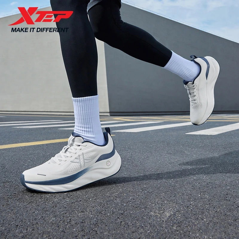 Xtep Cloud Wing 3.0 Men's Running Shoes 2025 Summer New Stability Shock Absorbing Wear Resistant Soft Sole Sneakers 875319110003