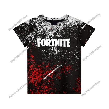 T-shirt Fortnite 2026 para rapaz, verão, anime, gaming, T-shirt para todos, camisola gira, T-shirt básica Battle Gamer, manga curta para homem