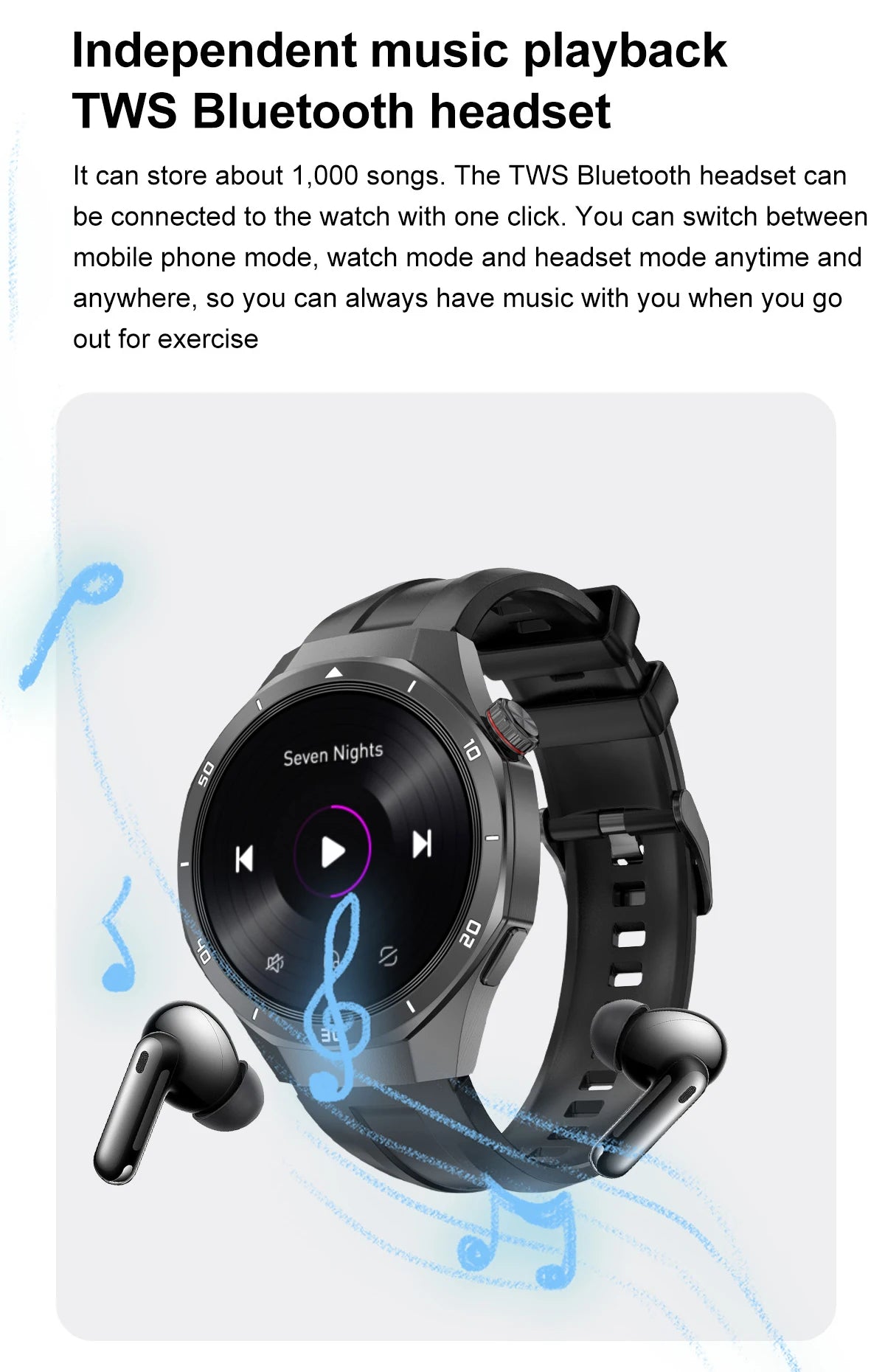 2026 New Watch 5 Pro Genuine Smart Watch GPS Map Navigation NFC Call 32GB memory Clock Built-in Video Music playback Smart Watch