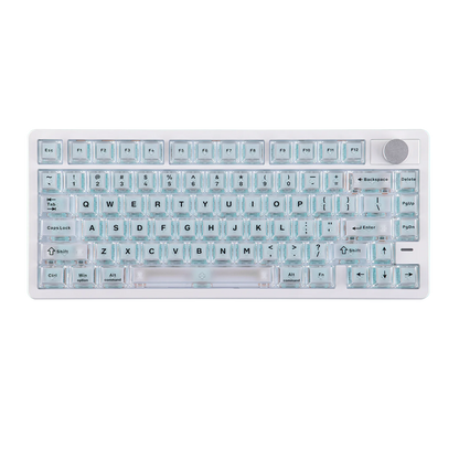 Tastiera gaming EPOMAKER HE75 V2 75% layout ANSI US tri-mode wireless a effetto Hall con attuazione regolabile 0.005mm/Rapid Triggering