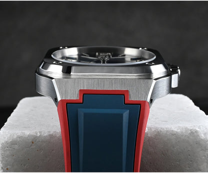 San Martin 40mm Classic Luxury Sport Watch Distinctive Square Case Stainless Steel Men Watch Automatic Mechanical 10 Bar SN0074