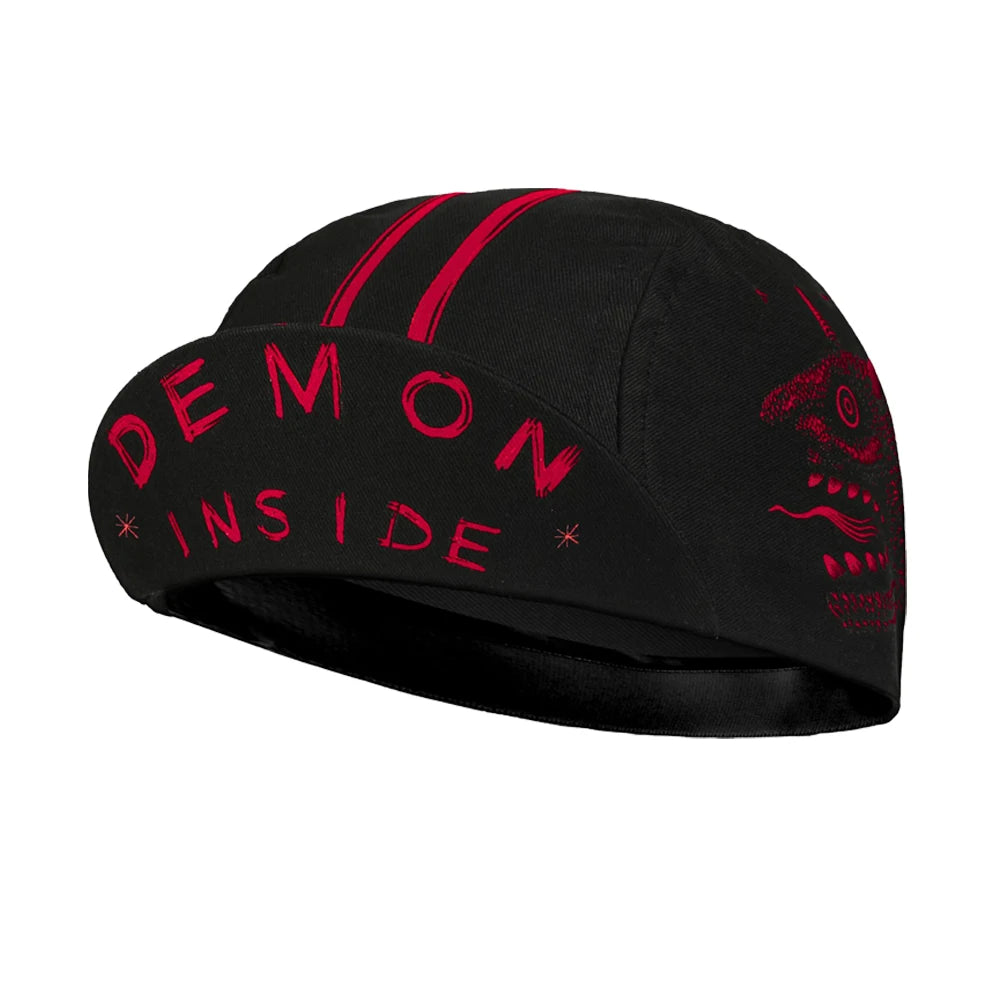 Black Cycling Cap Outdoor Sports Hat Team Bike Caps Breathable Summer Sun Protection
