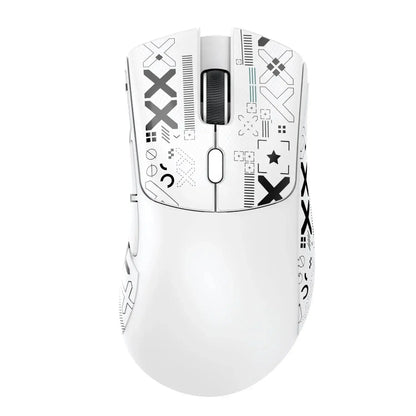 Ratón gaming inalámbrico Attack Shark R1 trimodo 2.4G Bluetooth con cable, 18K DPI, 1000Hz, sensor PAW3311, 59g, ligero y recargable