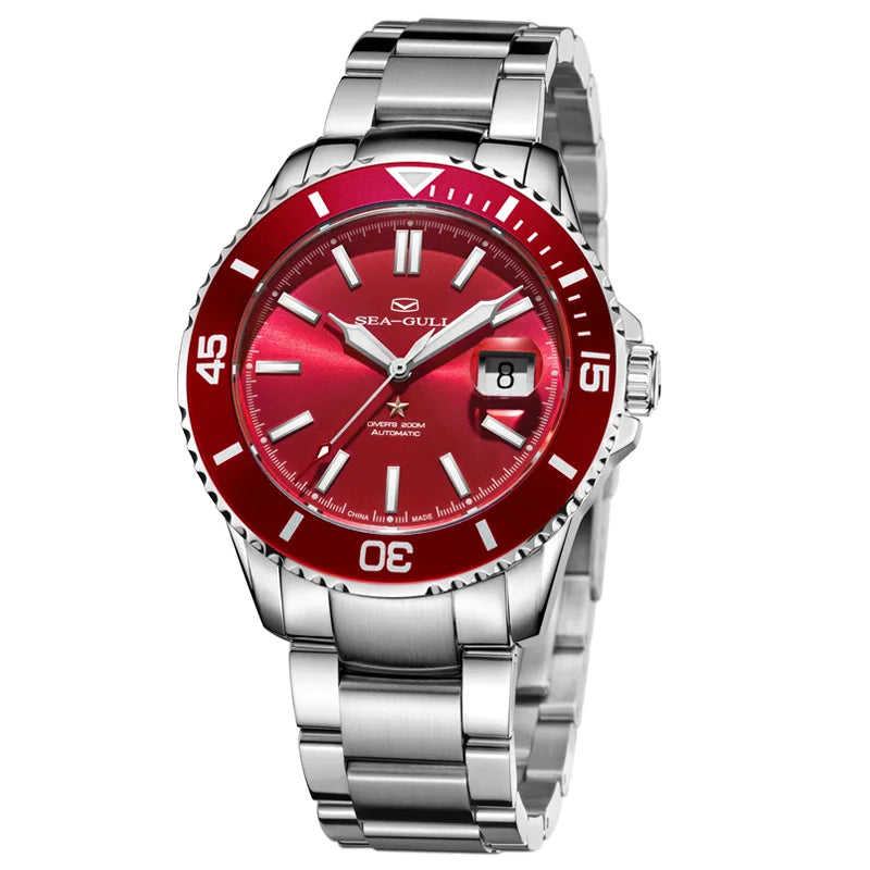 Seagull relogio masculino Men Watch 200m Diving Business Waterproof Fashion Automatic Mechanical Watch Ocean Series 816.32.1523