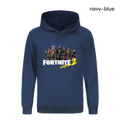 Hoodie Fortnite para Crianças e Bebés, Roupa Cartoon Unissexo para Rapazes, Sweatshirts com Capuz de Manga Comprida, Casacos Casuais para Jovens e Raparigas 1007