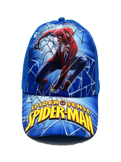 Marvel Spring and Autumn New Children's Anime Spider Man Duck Tongue Hat Sunscreen Sunscreen Hat Baseball Hat