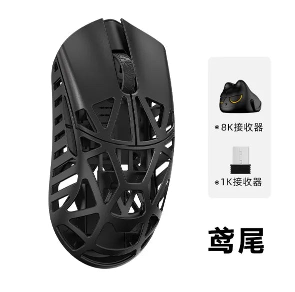 Wlmouse Mini Pro professionell mus i lätt magnesiumlegering, trådlös gamingmus med tre lägen, 8K polling rate, PAW3950, DPI30000