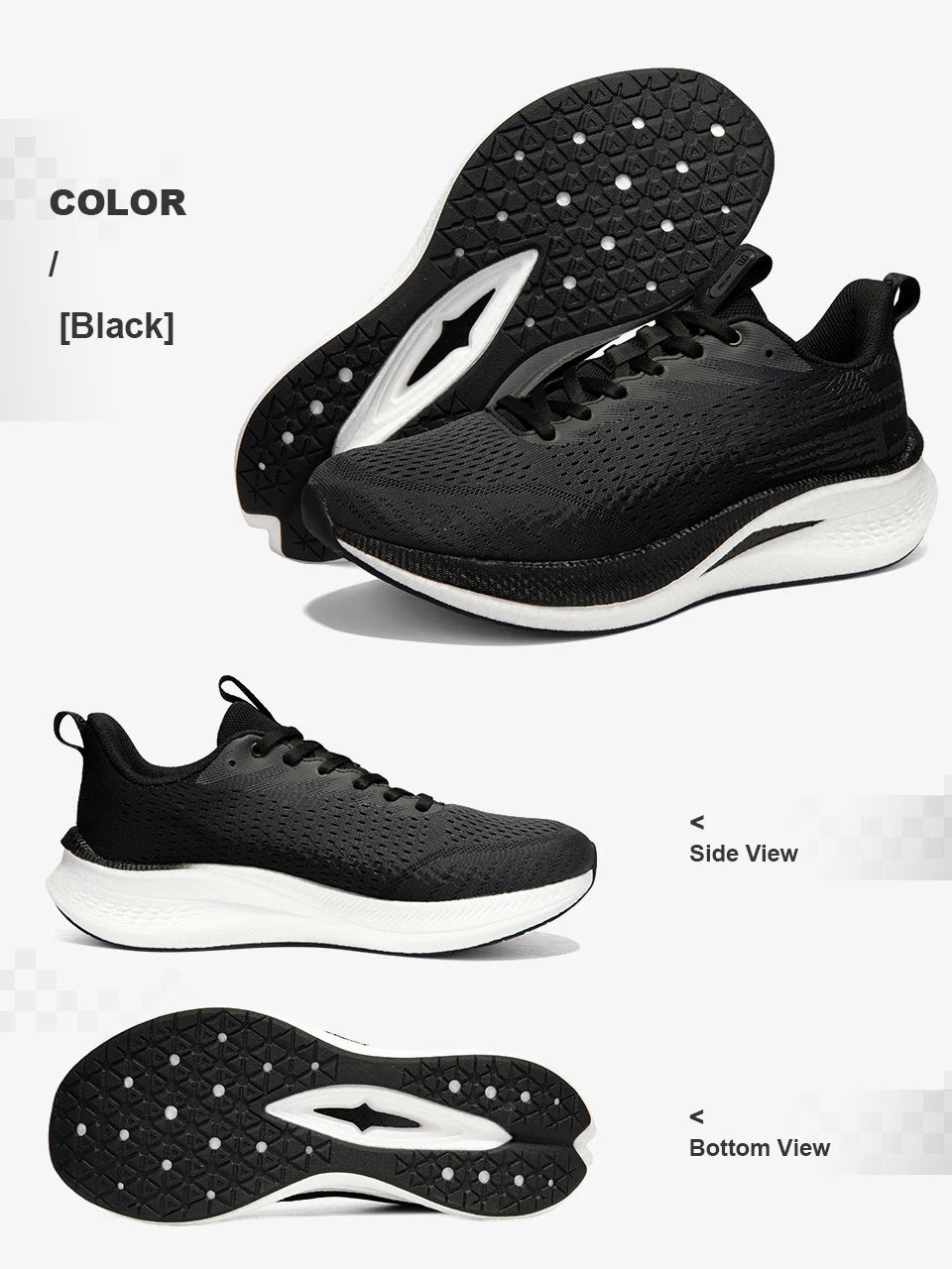 Baasploa løbesko til mænd, professionelle træningssko til kvinder, med kulfiberplade, åndbare sneakers i mesh, lette unisex-sportssko til mænd