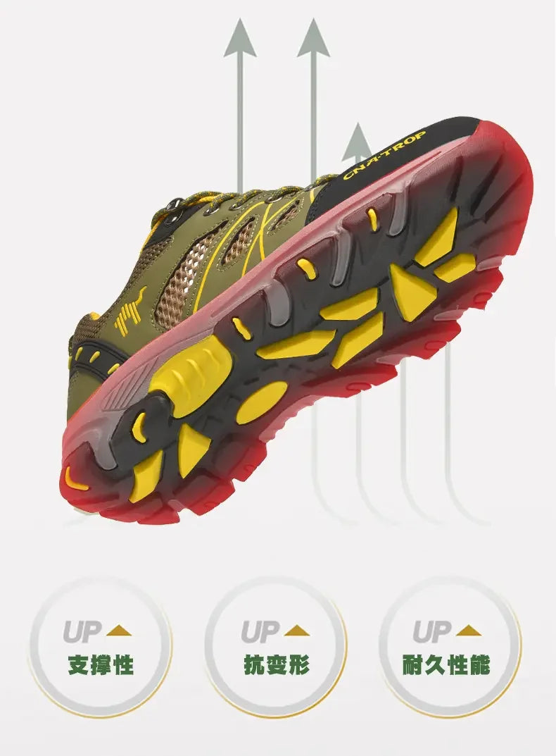 Men's Hiking Shoes Breathable Mesh Sports Single Shoes Summer Outdoor Wear-resistant  Hiking and Hunting Tactical Sports Shoes