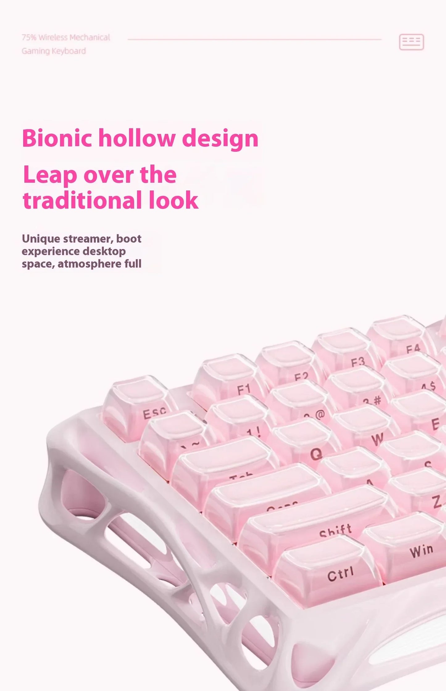 Mercury K1 Grava Star Breaking 75 RGB Mechanical Keyboard Gaming Bluetooth 2.4G Wired RGB Hotswap Gamer Non-contact Keyboard