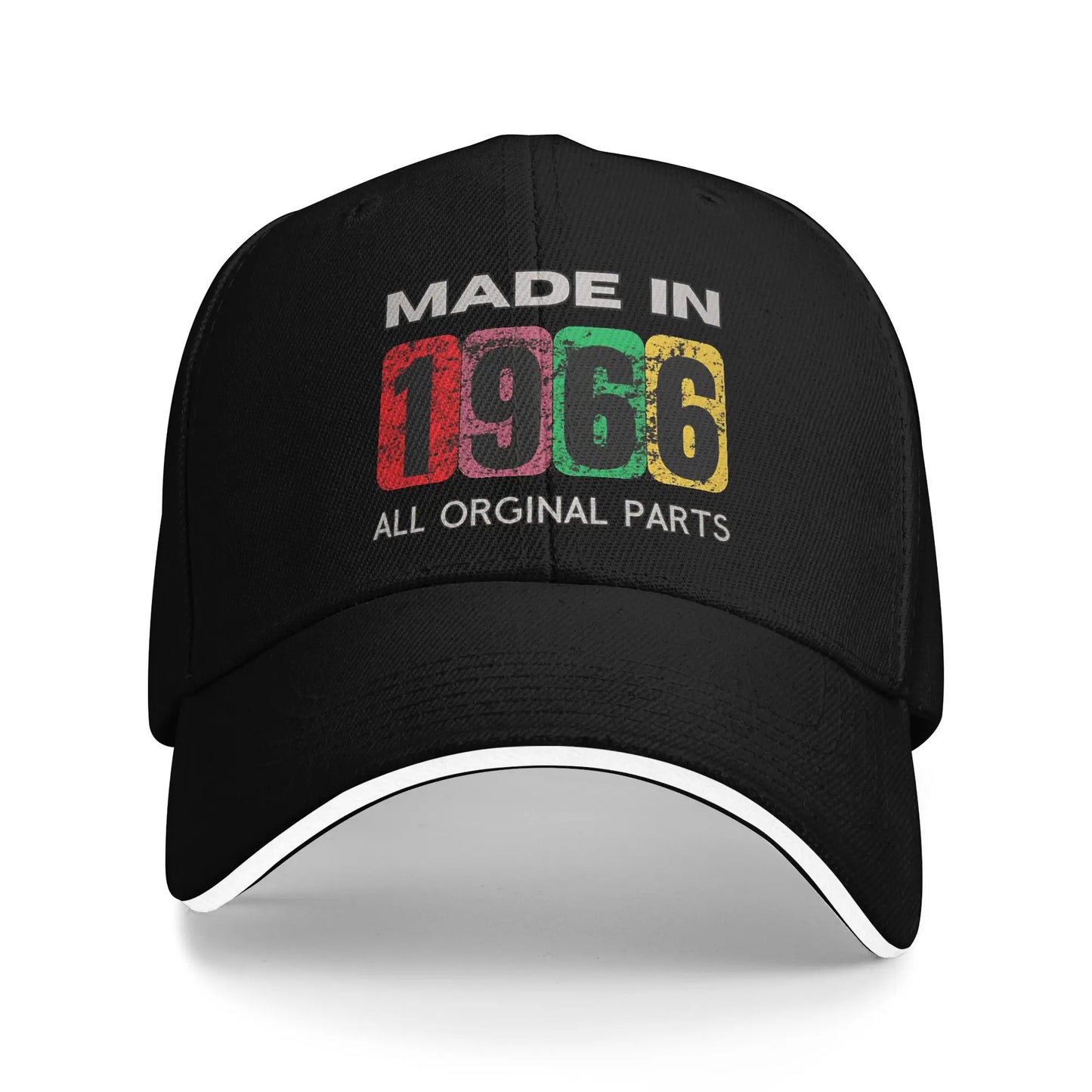 Men Women Born in 1966 vintage age 60 years old funny 60th birthday Hat Fashion Baseball Cap  Sun Hat Travel Headewear
