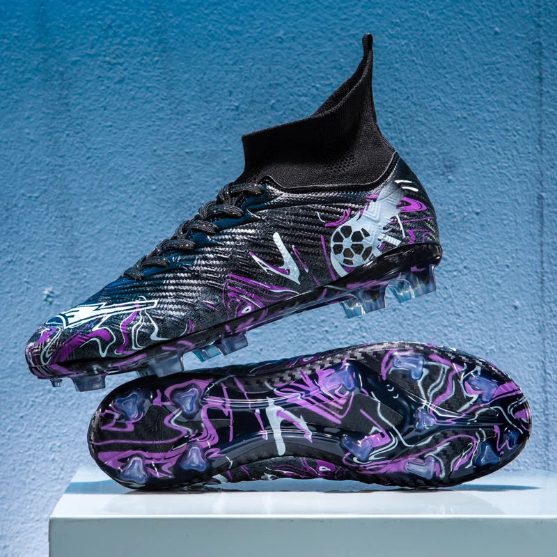 Nouvelles chaussures de football professionnelles pour hommes, chaussures de football antidérapantes, unisexes, respirantes, chaussures de futsal, nouvelles chaussures à crampons, livraison directe, ultralégères