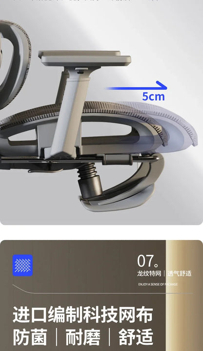 Ergonomic Recliner Chairs Gaming Computer Office Chair Free Delivery Wheels Foot Rest Comfortable Silla De Oficina Furniture
