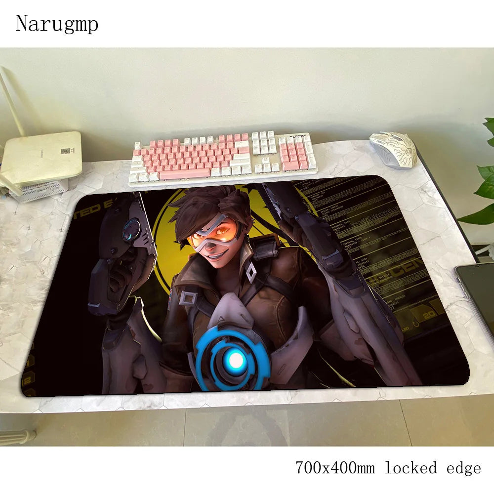 Podloga za miš Overwatch 700x400x3mm, gaming podloga za miš, anime stil, za ured i prijenosno računalo, podloga za stol, poklon za dječaka, podloga za PC gamere